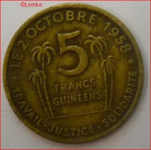 Guinea km 1 1959 voor